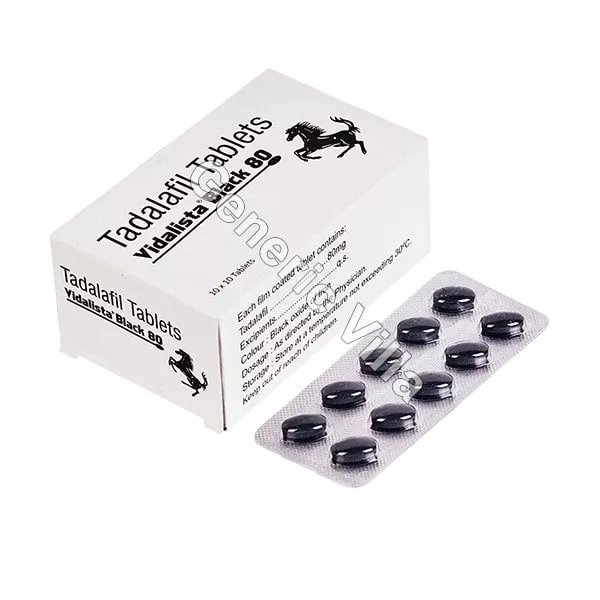 Vidalista Black 80mg High Strength ED Tablets - Genericvilla